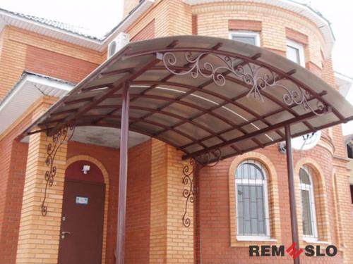 Кованый козырек №62