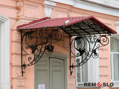 Кованый козырек №65