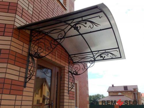 Кованый козырек №66