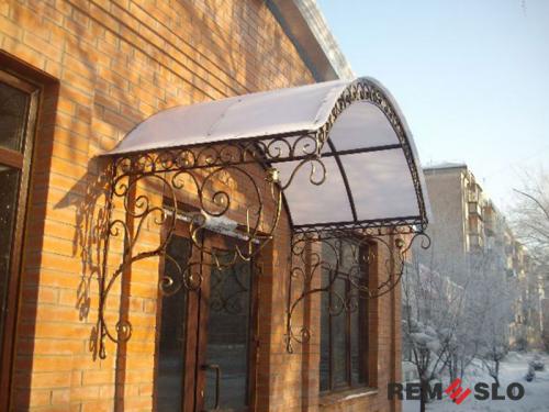 Кованый козырек №67
