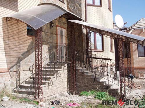 Кованый козырек №69