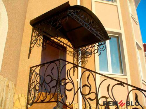 Кованый козырек №71