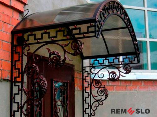 Кованый козырек №72