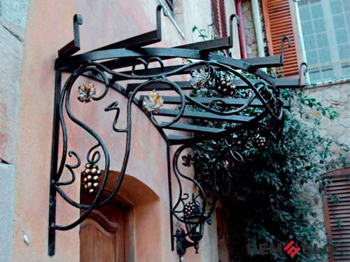 Кованый козырек №74