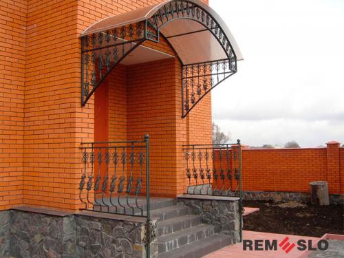 Кованый козырек №75