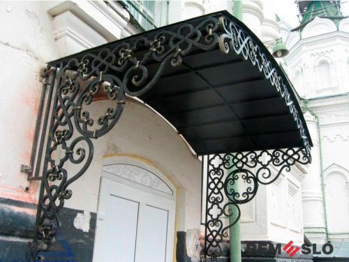 Кованый козырек №76