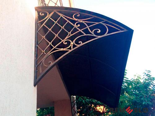 Кованый козырек №77