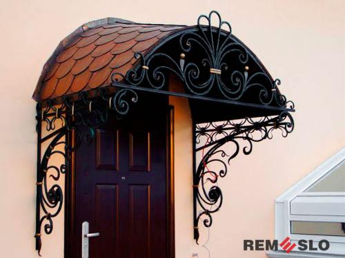 Кованый козырек №8