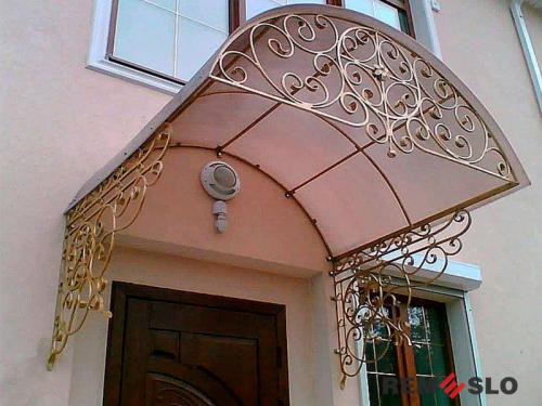 Кованый козырек №82