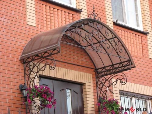 Кованый козырек №85