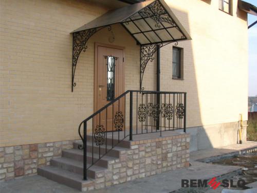 Кованый козырек №87