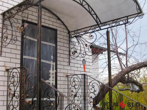 Кованый козырек №88