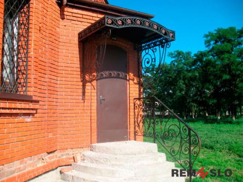 Кованый козырек №89