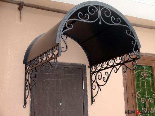 Кованый козырек №90