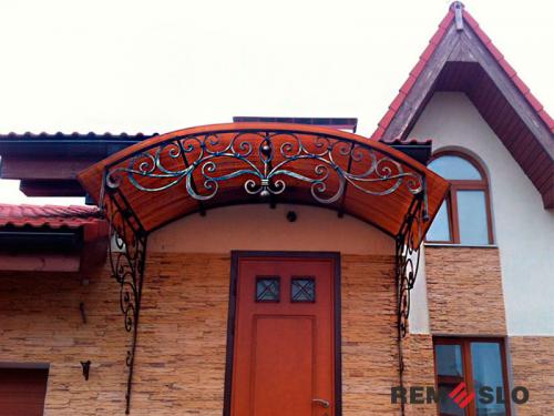 Кованый козырек №93