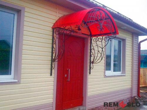 Кованый козырек №96