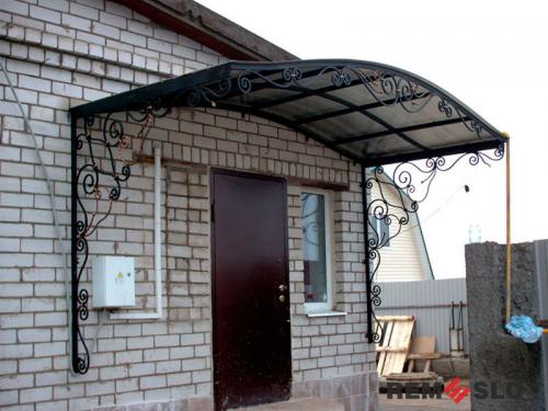 Кованый козырек №97