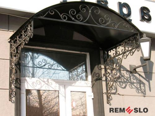 Кованый козырек №98