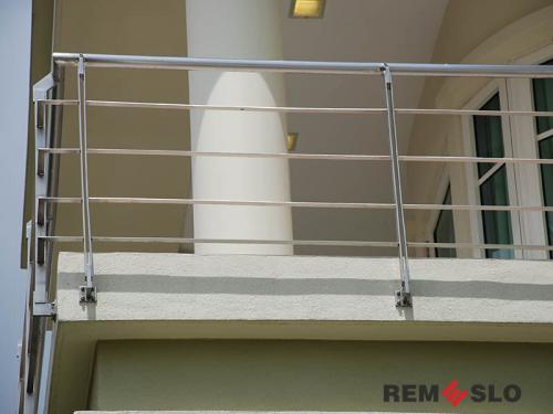 Ограждение балкона из нержавеющей стали №31