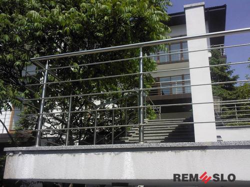 Ограждение балкона из нержавеющей стали №32