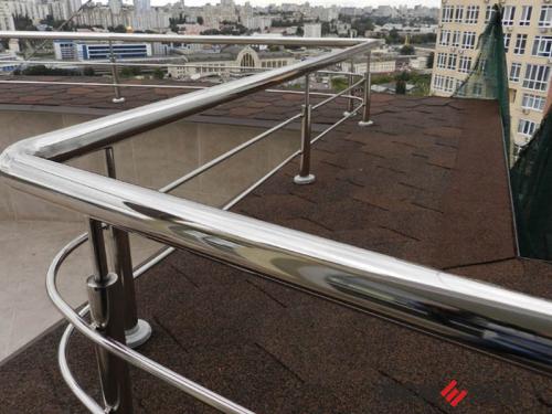 Ограждение балкона из нержавеющей стали №36