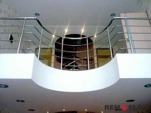 Ограждение балкона из нержавеющей стали №39