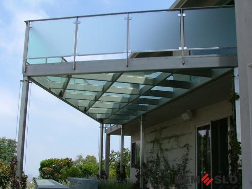 Ограждение балкона из стекла №13