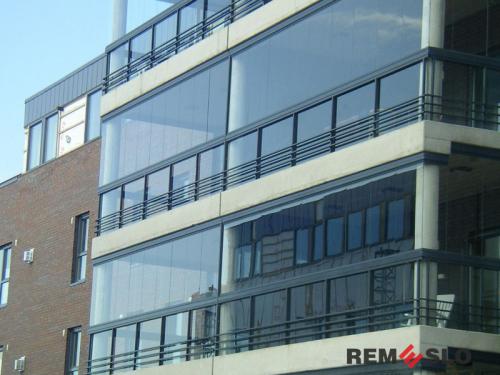 Ограждение балкона из стекла №15