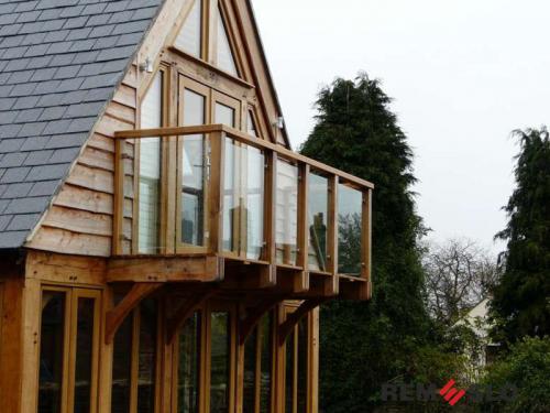 Ограждение балкона из стекла №28