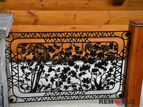 Ограждение балкона с лазерной резкой №10