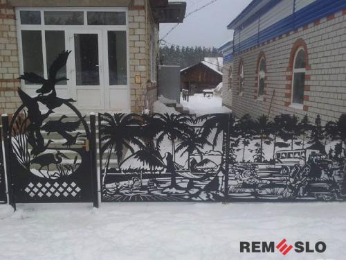 Ограждение балкона с лазерной резкой №15