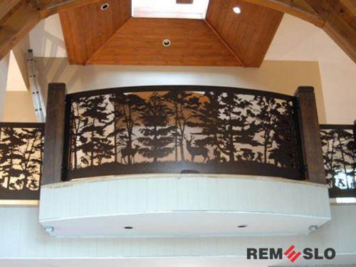 Ограждение балкона с лазерной резкой №16