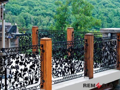 Ограждение балкона с лазерной резкой №18