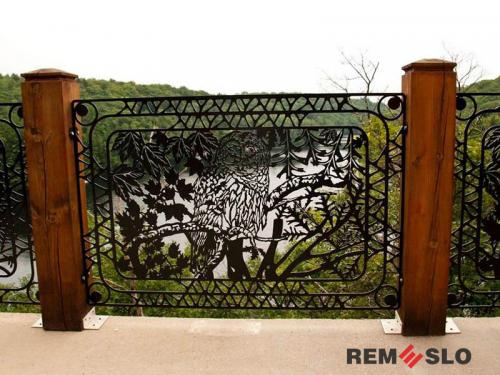 Ограждение балкона с лазерной резкой №19