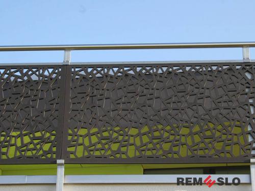 Ограждение балкона с лазерной резкой №2