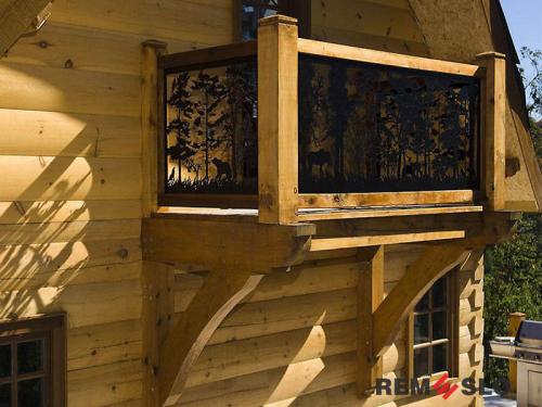 Ограждение балкона с лазерной резкой №20