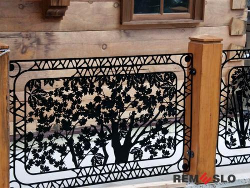 Ограждение балкона с лазерной резкой №8