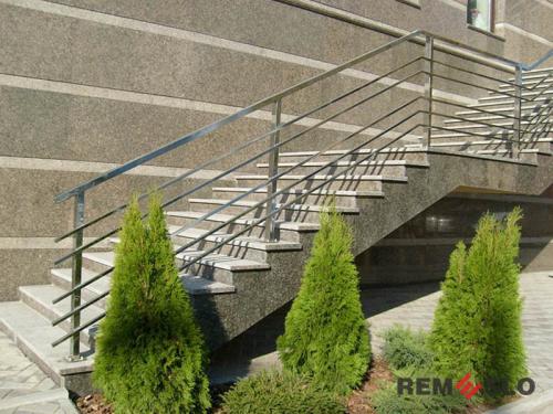 Ограждения лестниц из нержавеющей стали №008