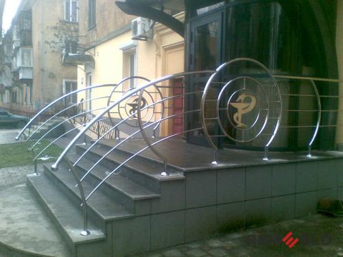 Ограждения лестниц из нержавеющей стали №062