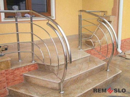 Ограждения лестниц из нержавеющей стали №063