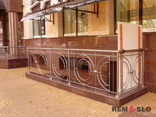 Ограждения лестниц из нержавеющей стали №064